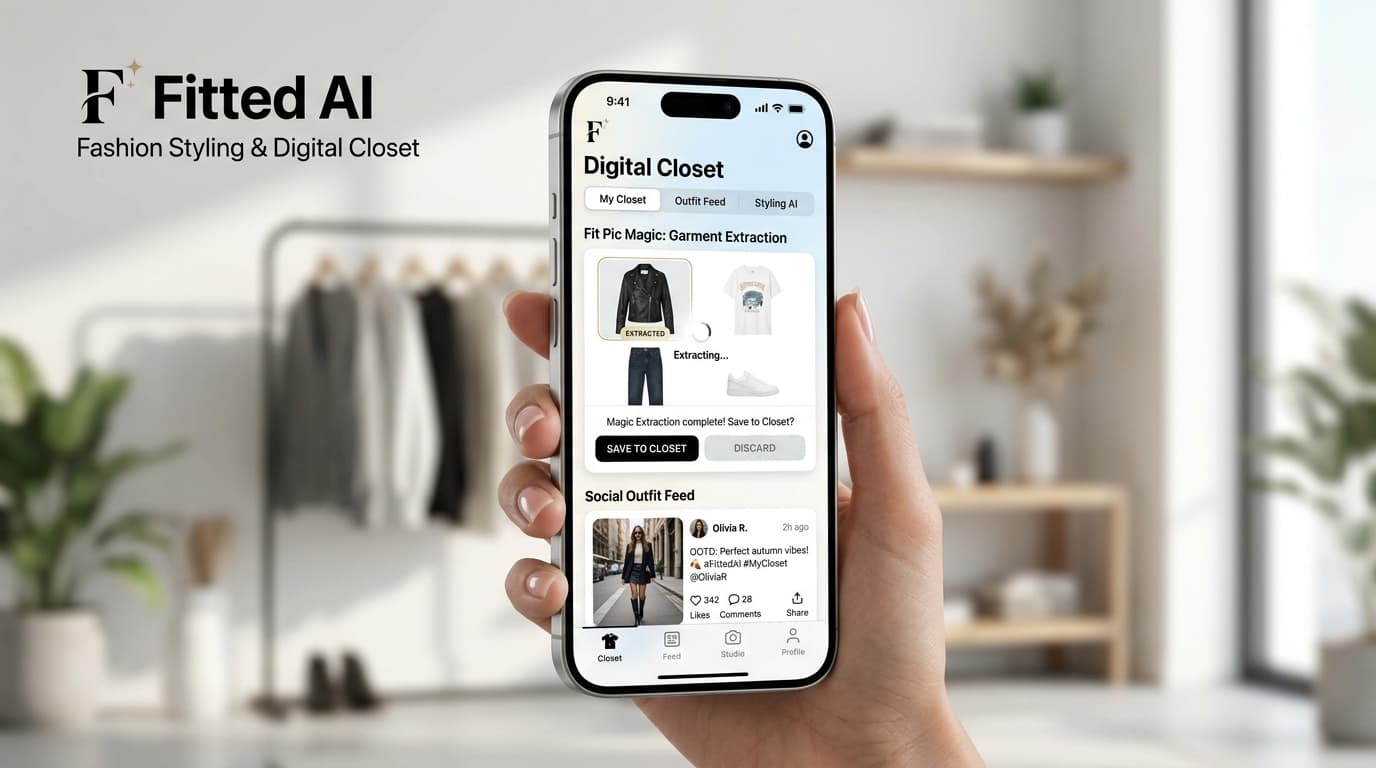 Fitted digital closet and AskFitted stylist chat